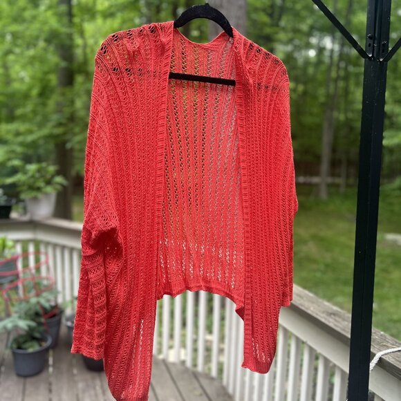 Dokotoo Lightweight Crochet Kimono Cardigan – 3/4 Sleeve, Open Front, Boho Style - Picture 5 of 16